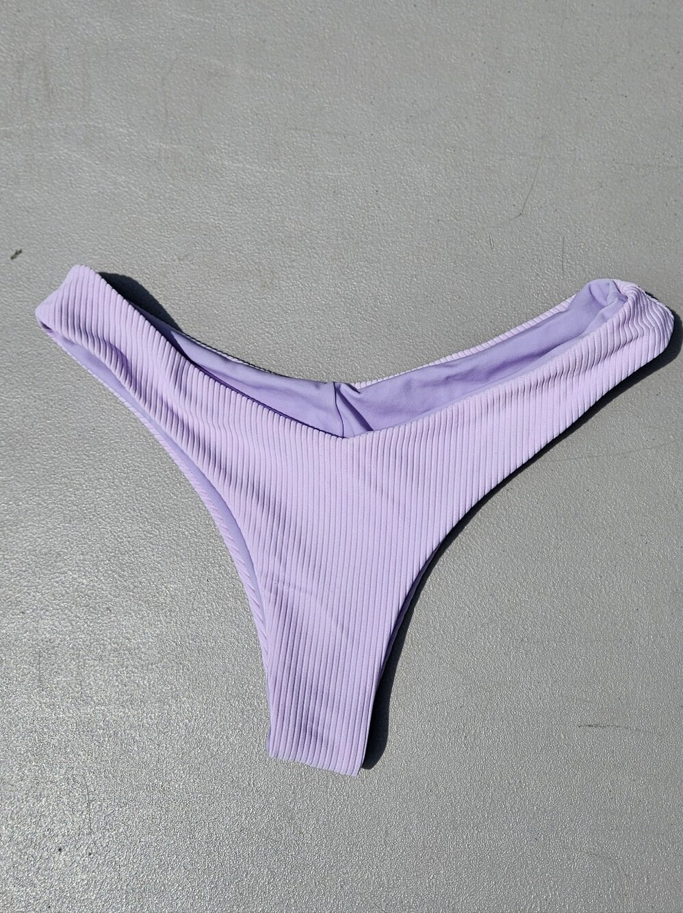 Ballard Bikini Kona Lavender Ribbed Bikini Bottom